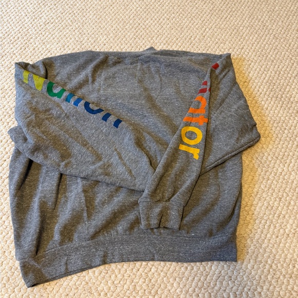 Aviator Nation Gray Tee with Rainbow Graphic - Picture 3 of 4